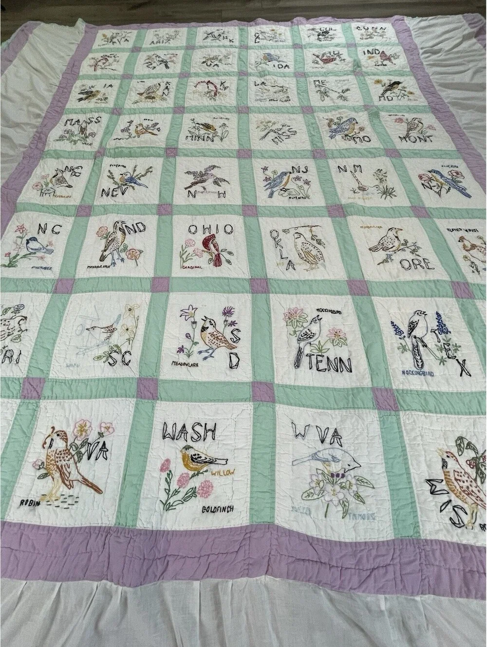 N/A unraveling bedskirt